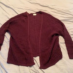 LA Hearts Thick Maroon Cardigan